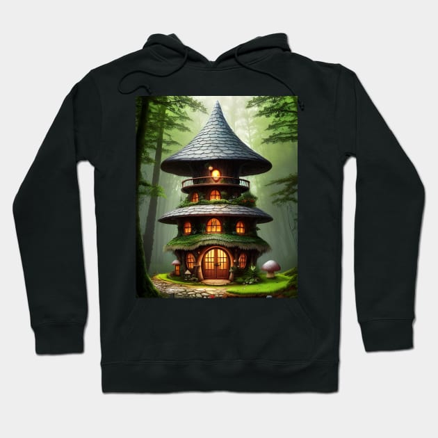 Mushroom House 03 Hoodie by Jaymz Weiss Designz